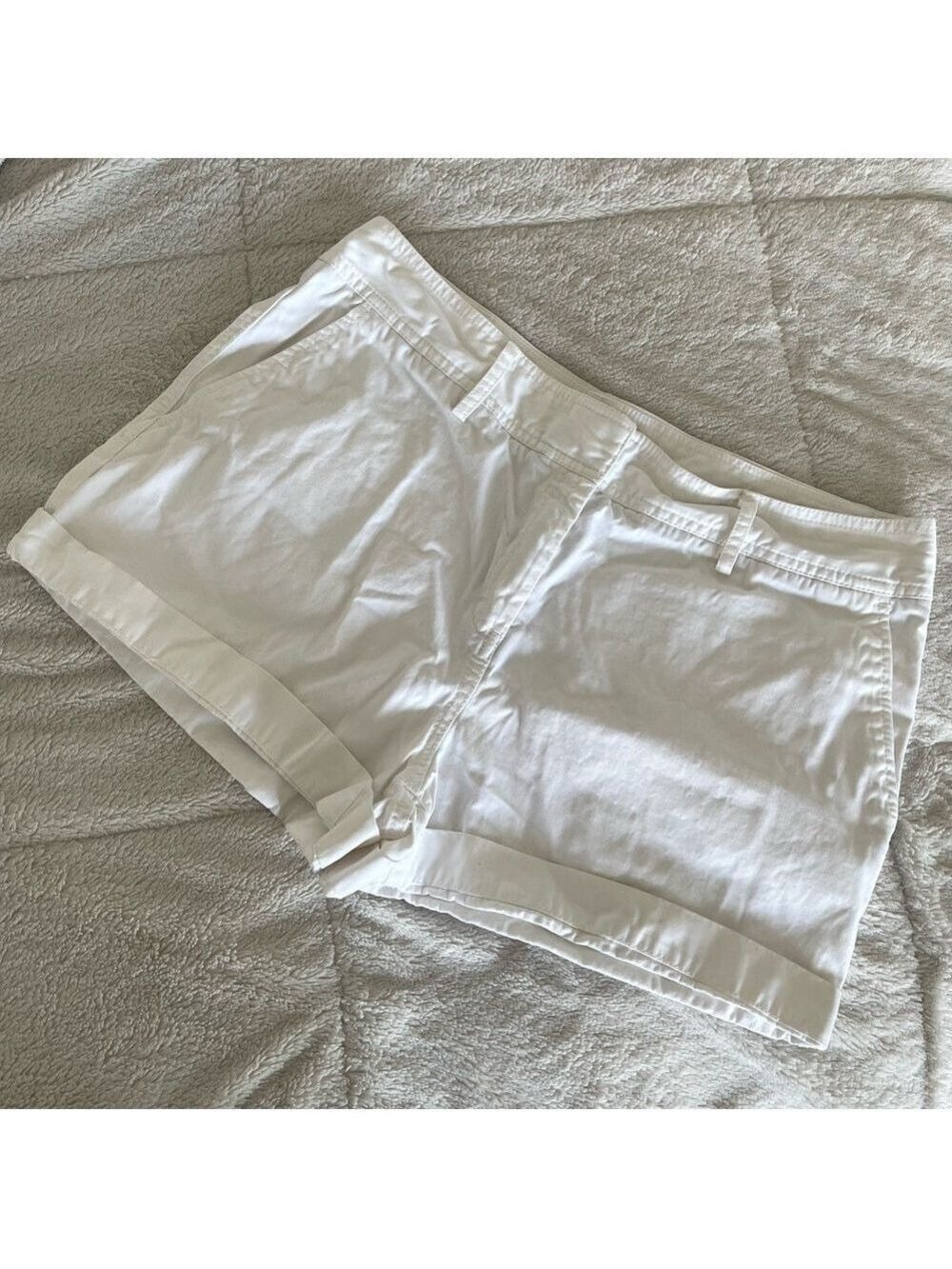 Women’s White Denim Shorts Classic Casual